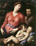 BRONZINO, Agnolo Holy Family  g oil painting on canvas